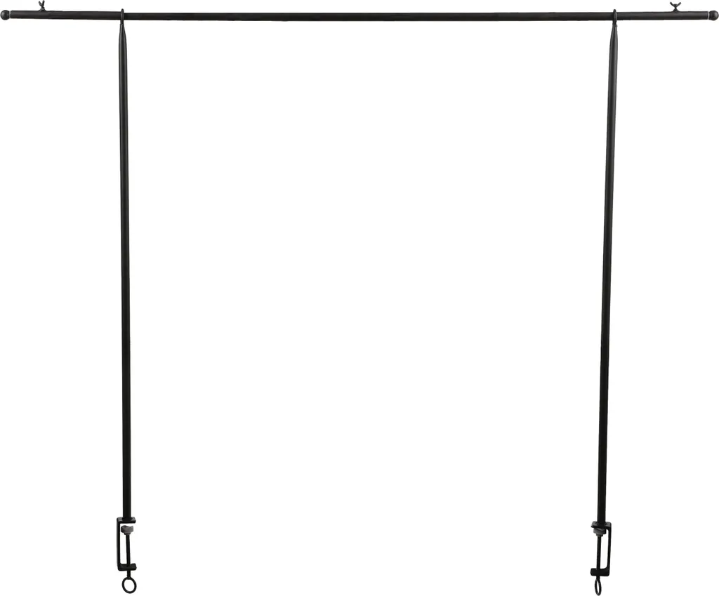 Mica Decorations Tringle de décoration de table Noir Métal L223-250 cm
