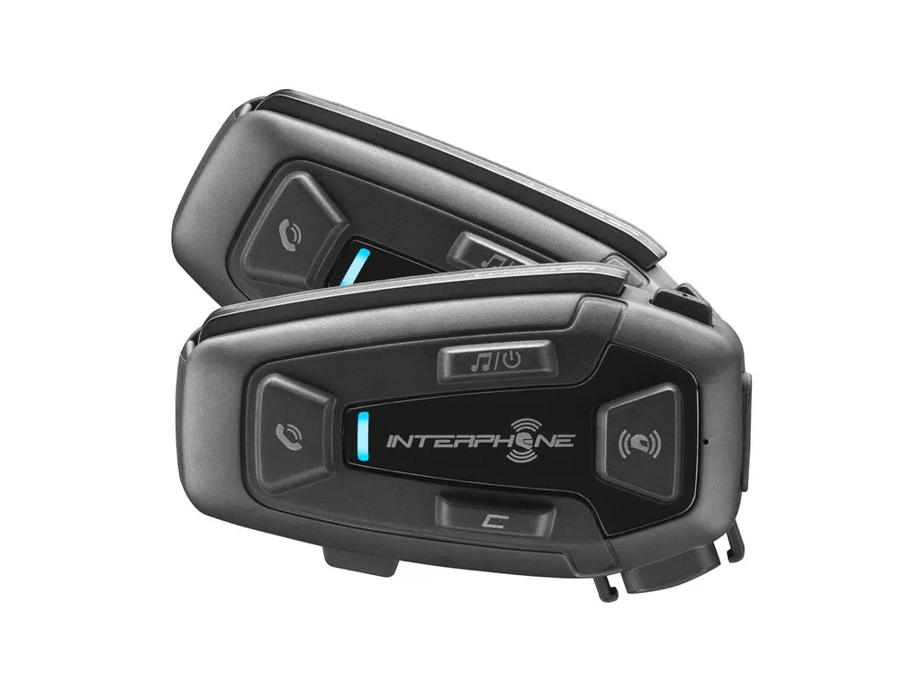 Intercom Moto Bluetooth U-C Double-Kit pour Casque Intégral et Jet