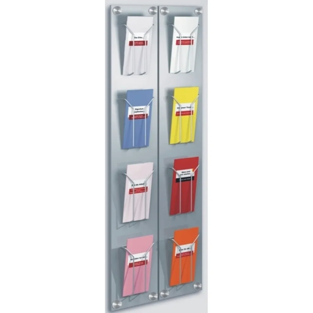 Espositore Parete Kerkmann 6196 Artline: Design Alluminio per Uffici