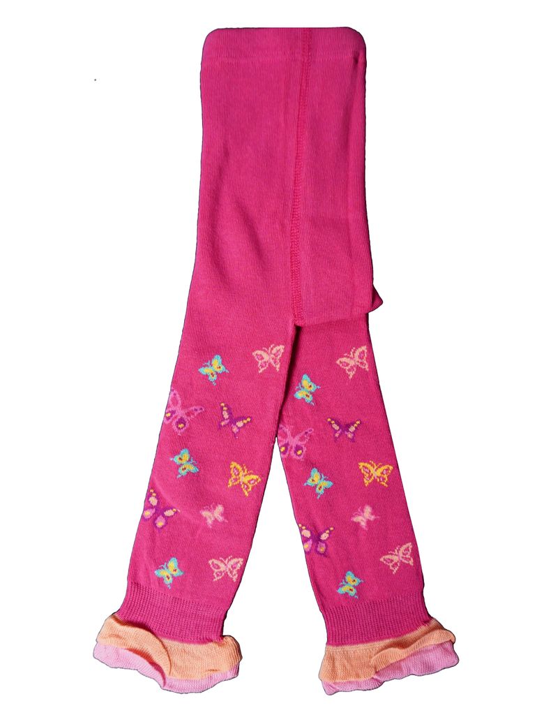 Kinder Leggings aus Baumwolle Capri Hot Pink Größe 86-92