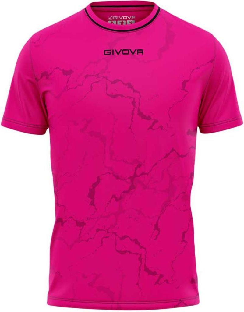 Sport-T-Shirt Givova Grafite Fuchsia-Schwarz Pink