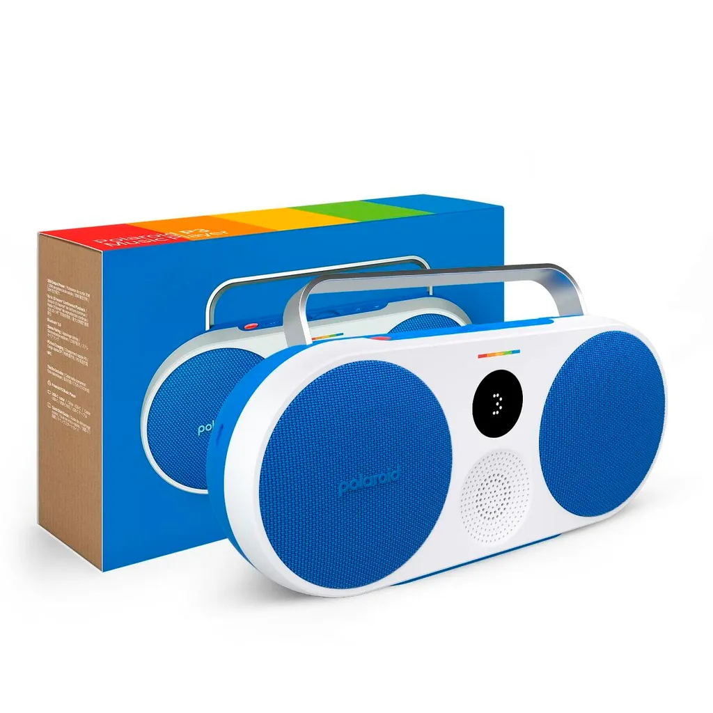 Polaroid P3 Music Player Enceinte Bluetooth Portable Rouge Vintage