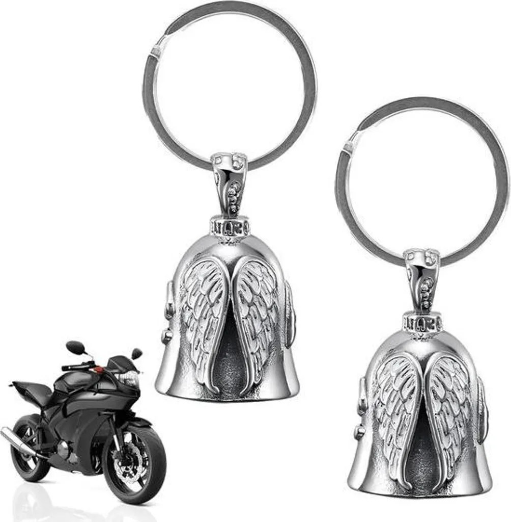 Cloche de Moto de Protection - Lot de 2 Talismans Bikers pour Cadre