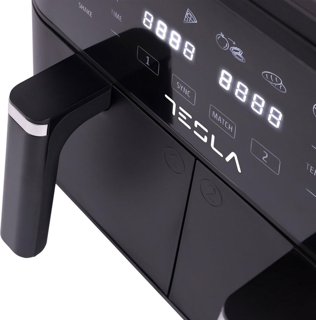 Friggitrice ad aria a doppio cestello da 9 litri, 2400 w Immagine del prodotto 