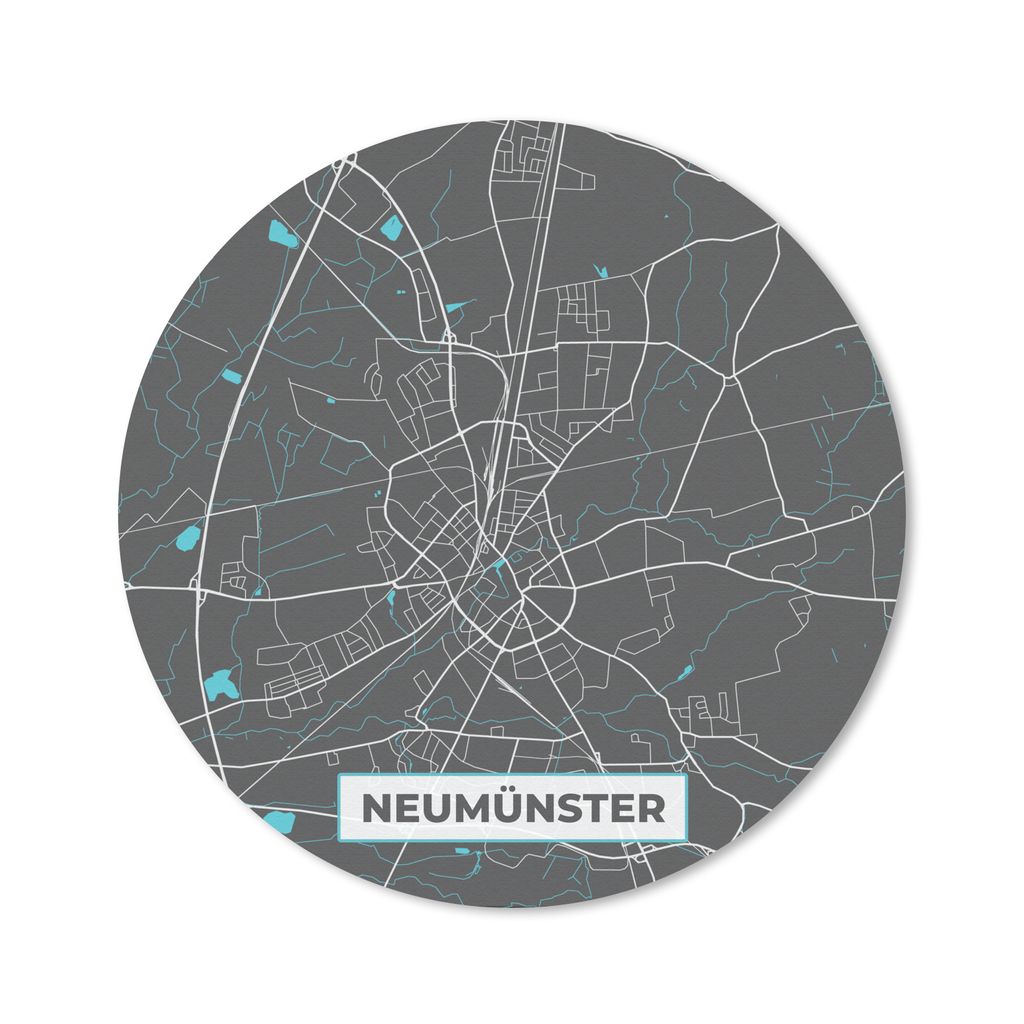 MuchoWow® Mauspad Mousepad Deutschland - Blau - Neumünster Produktbild 