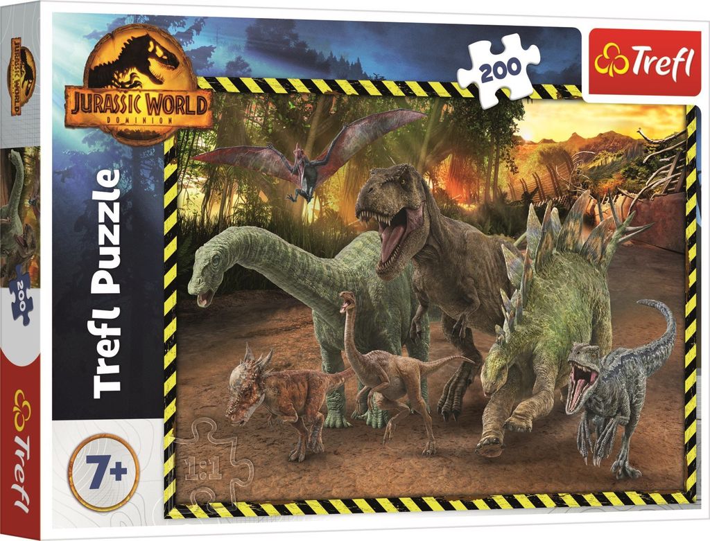 Trefl 13287 puzzle Puzzle 200 pièces Dinosaures Image du produit 
