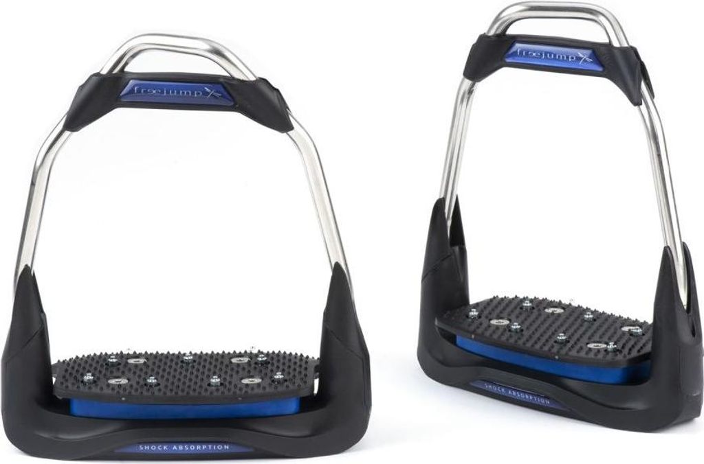 Freejump Air's Steigbügel mit 30° Neigung flache Trittfläche