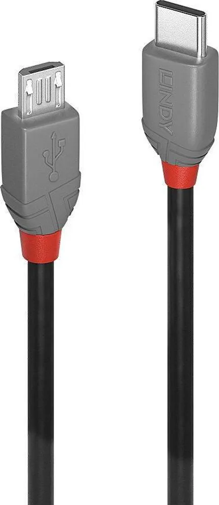 Cavo USB Tipo C a Micro-USB Lindy 36890 0.5m | Linea Anthra Pro