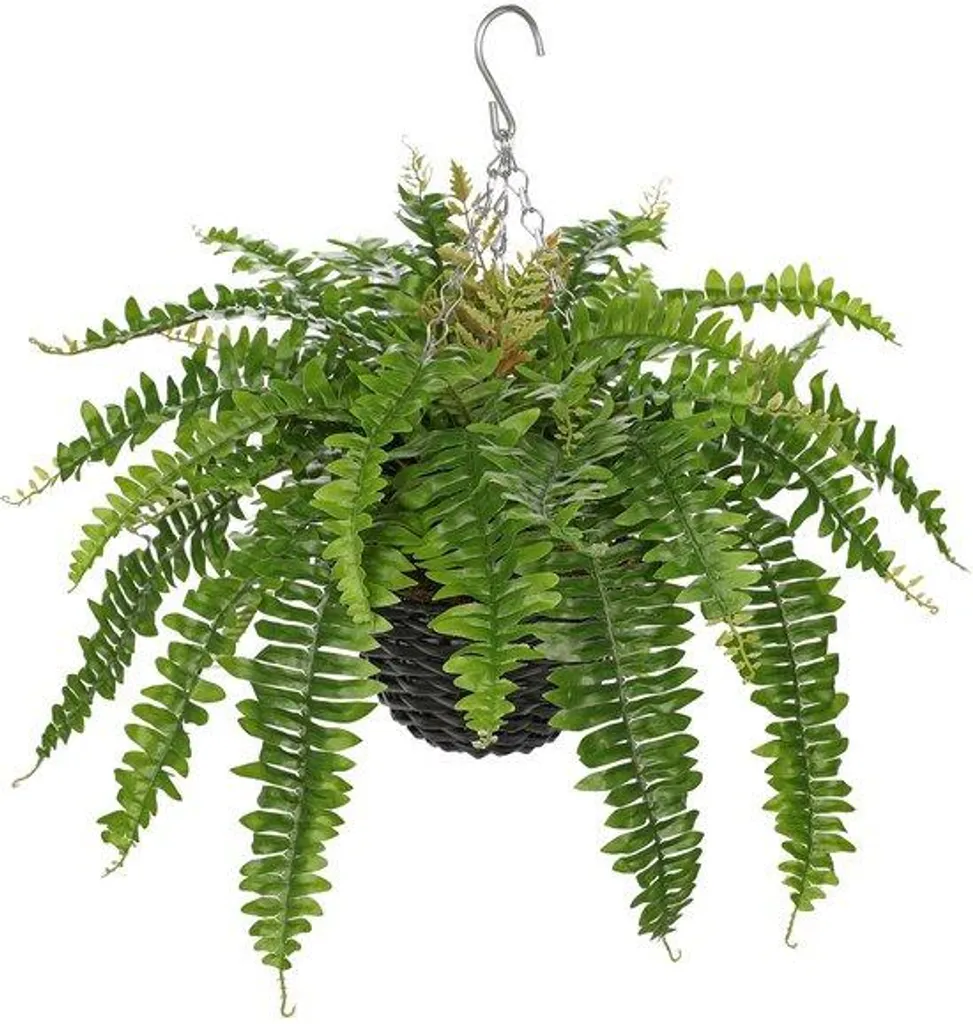 Plante d'intérieur artificielle pour balcon : Fougère en suspension