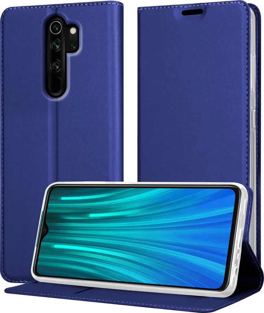 Cadorabo Custodia Blu per Xiaomi Redmi Note 8 Pro - Cover Libro Magnetica