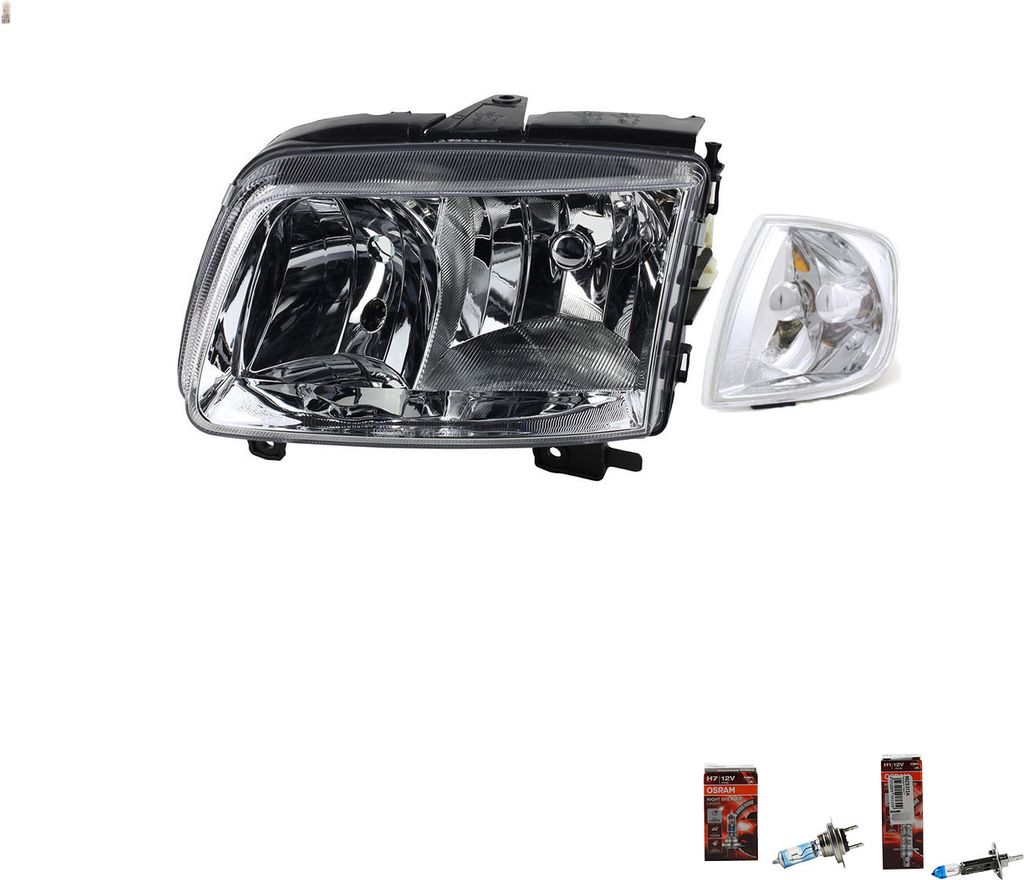 Johns, Scheinwerfer + Osram Night Breaker Laser passend für VW Polo 6N 6Kv LI 6N1941017AA 6N1941017AB 6N0953041N 6N0953041M