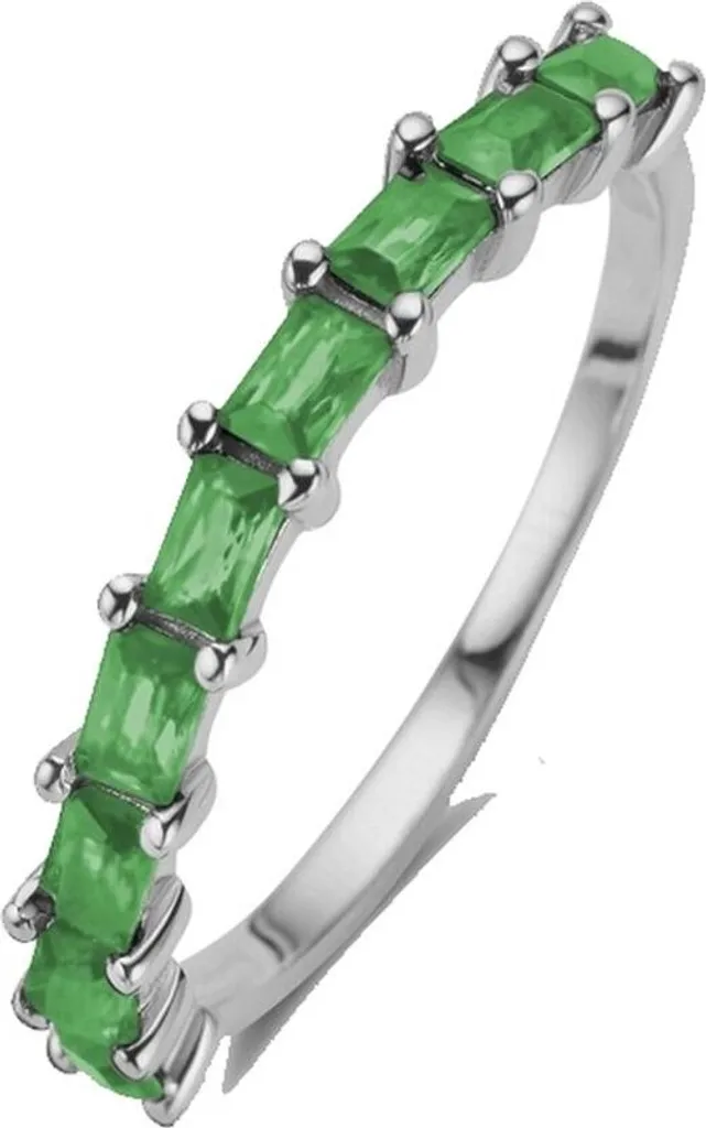 Specifiche Anello New Bling Argento 925 e Zircone Verde Baguette 58