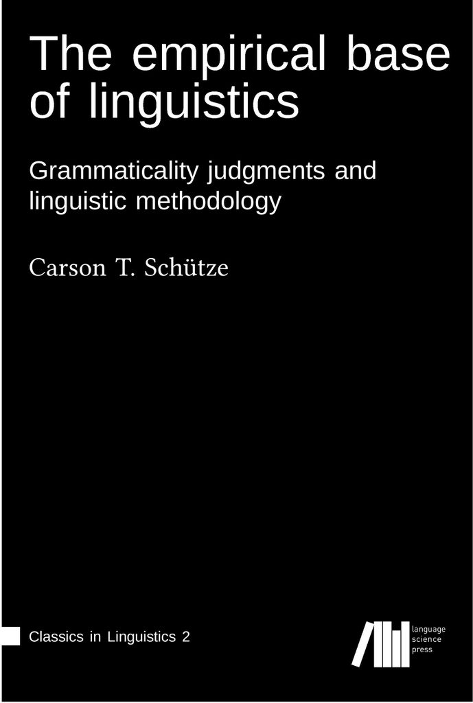 The empirical base of linguistics