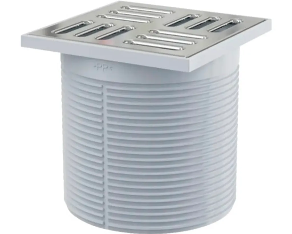 Rehausse Alcadrain 105 mm pour siphon de douche et grille inox sol