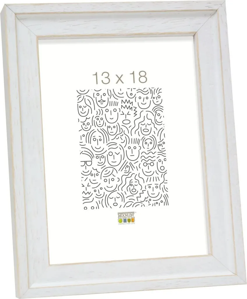 Cornice Portafoto 20x30 Legno Bianco Shabby Style S45ES