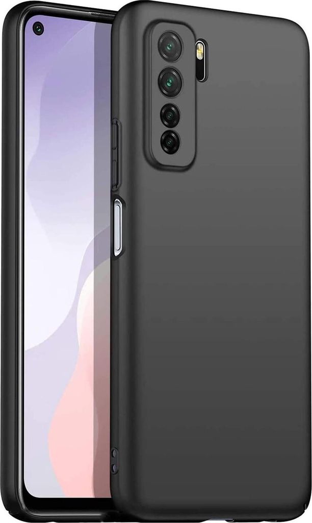 A black silicone phone case is shown next to a smartphone.