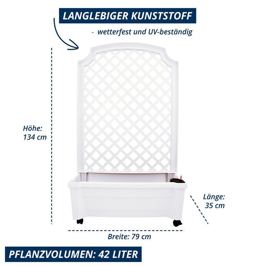 KHW Pflanzkasten "Calypso" mit Bewässerungssystem, Spalier Produktbild 
