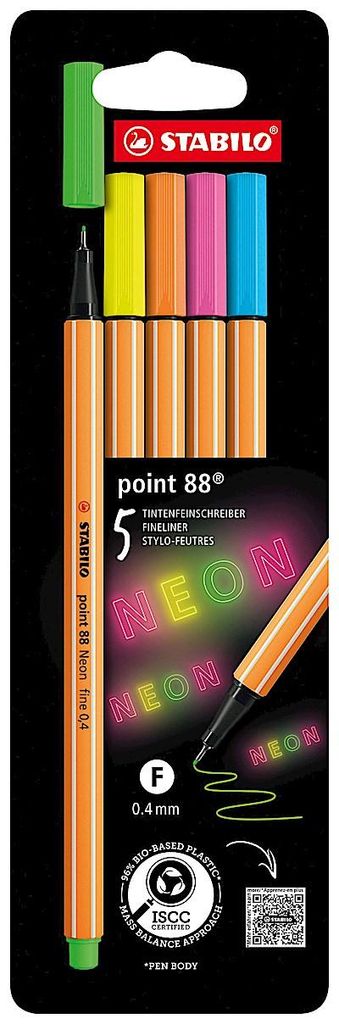 STABILO Filzstifte Pen 68 Neon 5 Stück
