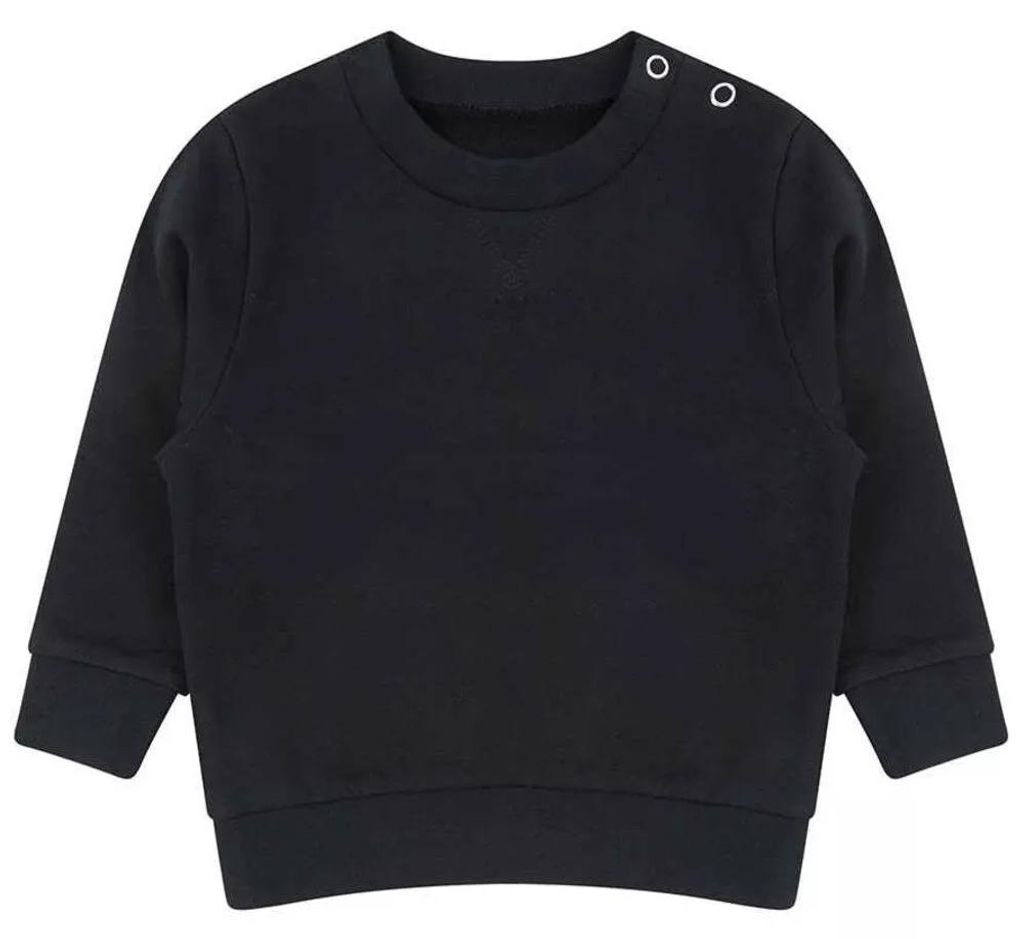 Larkwood - Sweatshirt Nachhaltig für Kinder LT3891 (116) (Schwarz)