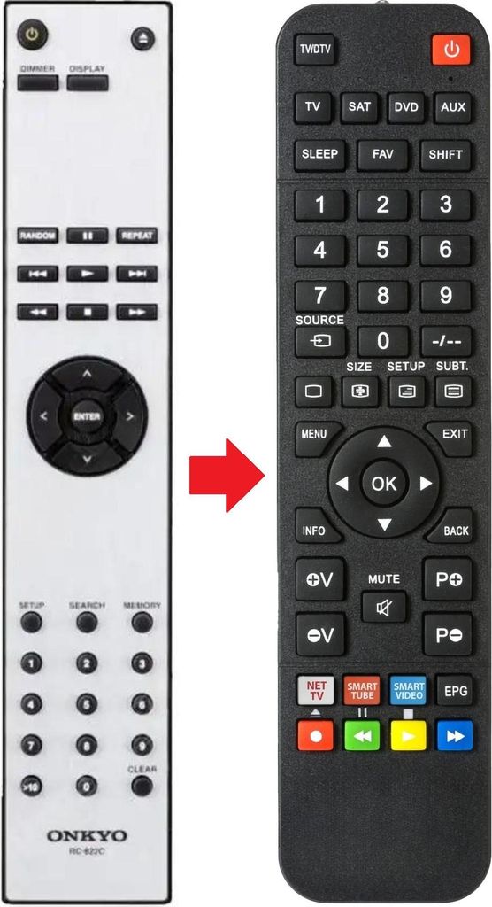 Fernbedienung passend für ONKYO C-7030 | C7030