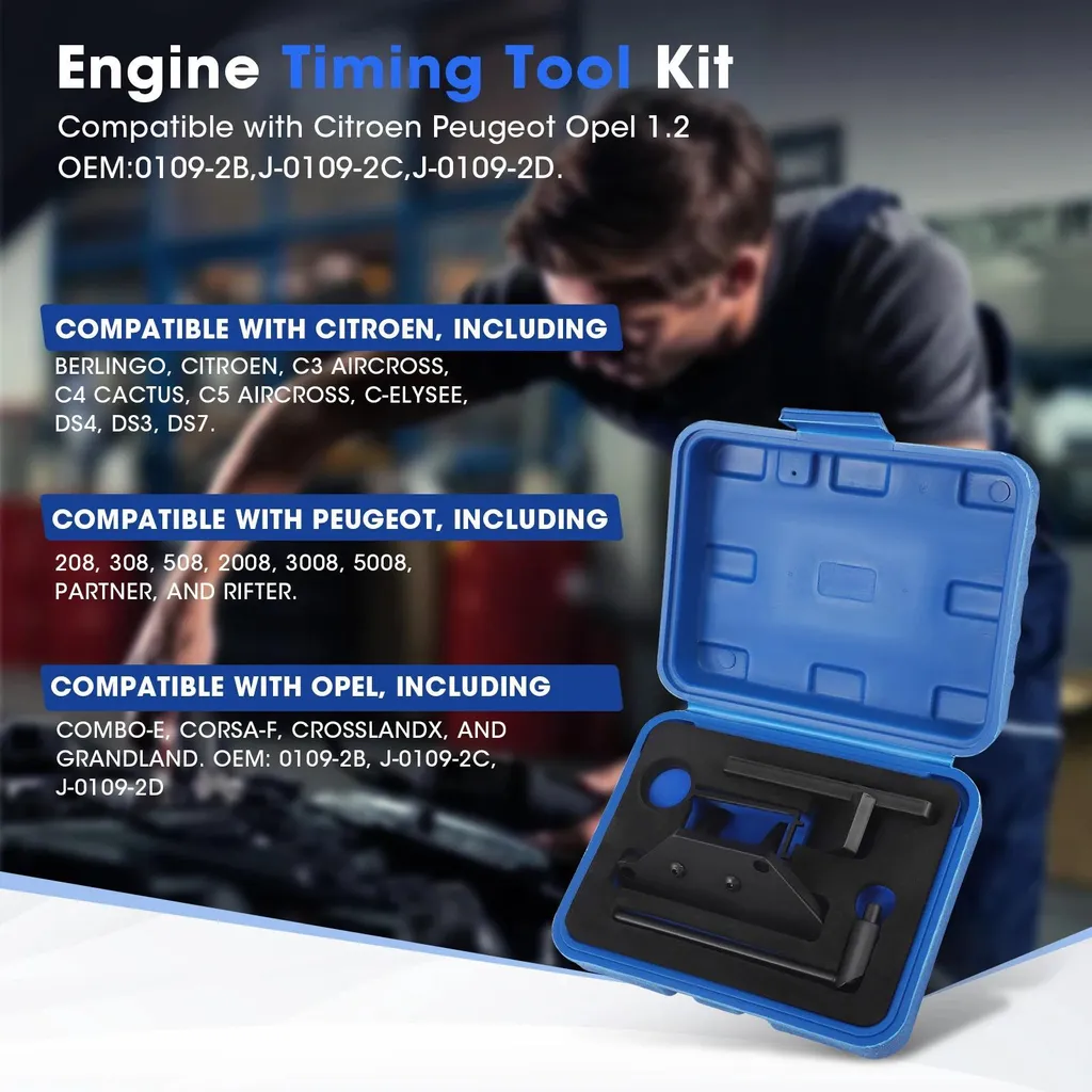 Kit calage distribution 1.2L Type A - Outil pour courroie extensible - 4