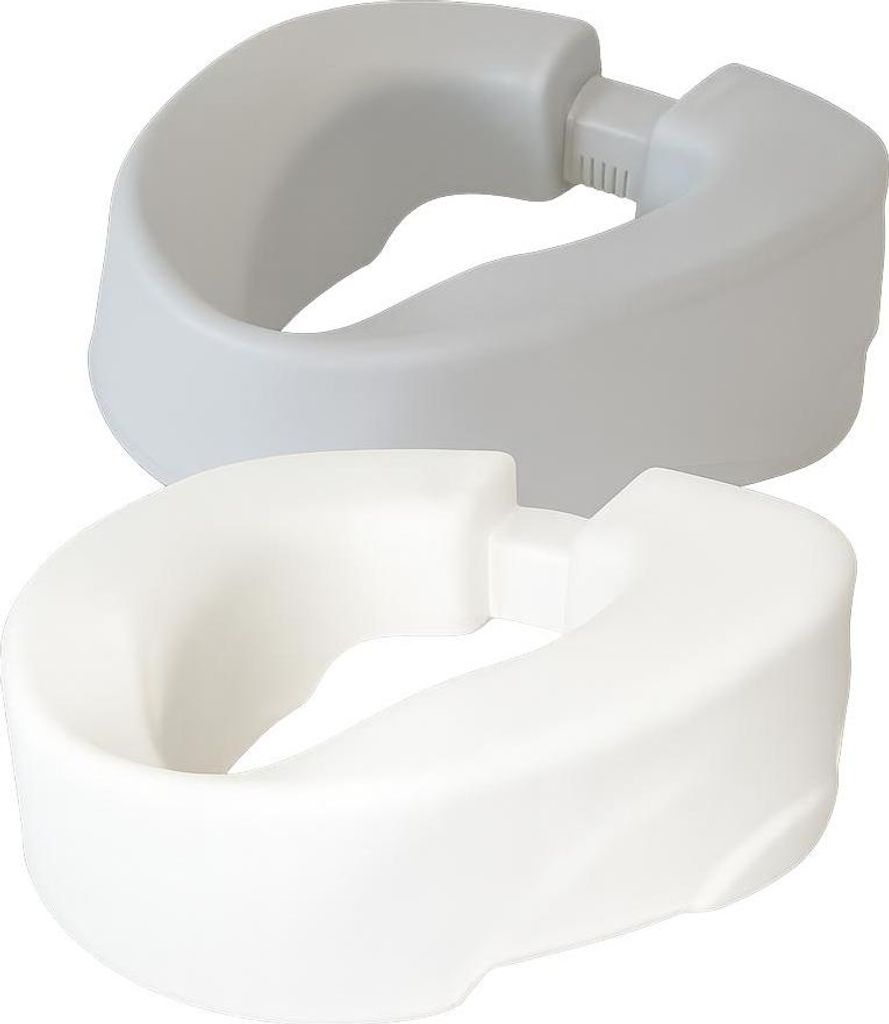 CLIP UP Toilettensitzerhöhung ohne Deckel – verstellbare 10-cm Sitzerhöhung für Standardtoiletten (bis 150 kg)
