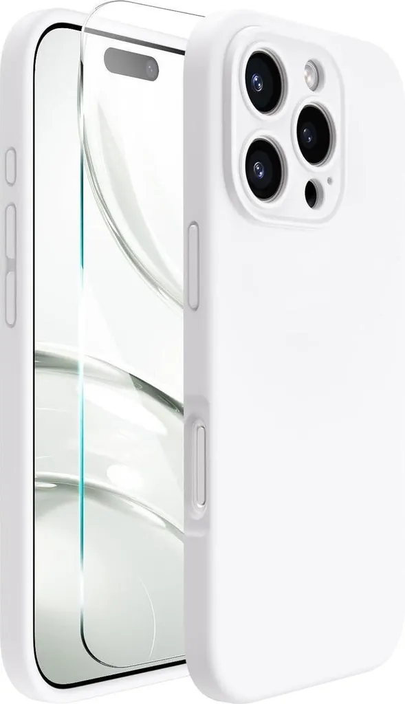 Coque iPhone 16 Pro silicone liquide : finies les rayures sur l'écran et caméra