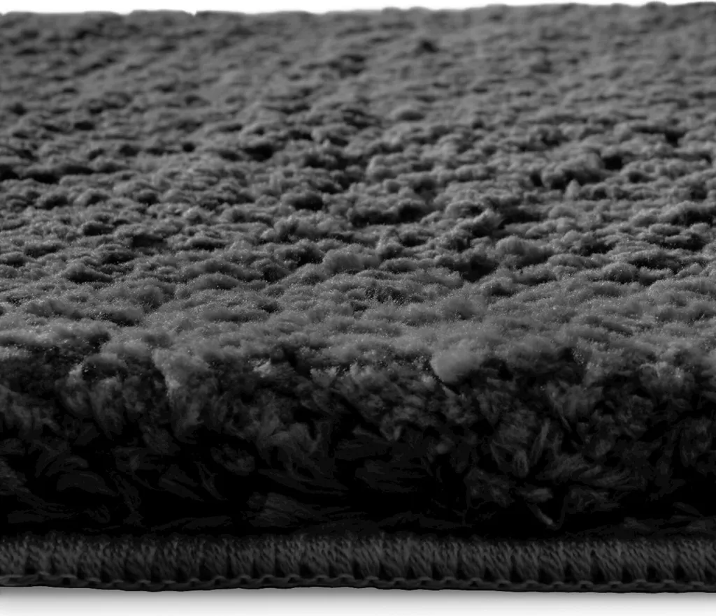 Tapis de douche rond gris foncé pour sortie de bain confortable et sec - 11