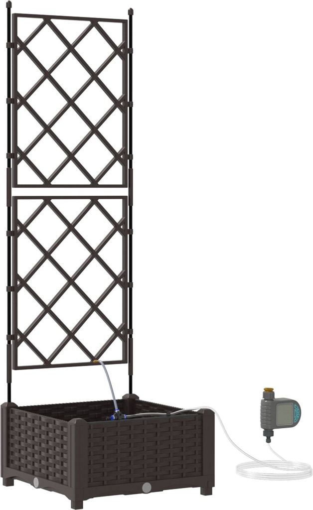 Möbel Gartenpflanzen mit Bewässerungssystem Braun - Beete 42002825