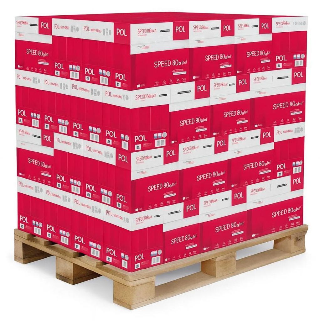 Papier Ksero A4 Polspeed Biały 80G 2500 Arkuszy 5 Ryz - Do Zdjęcie produktu 