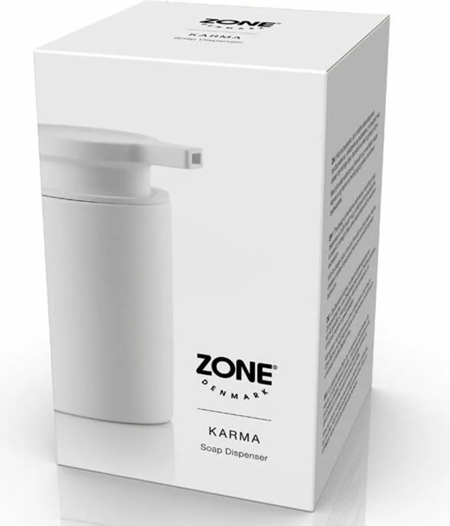 Zone Denmark Karma Dispenser Sapone Bianco 250ml - Gres Soft-Touch 34439 - 2