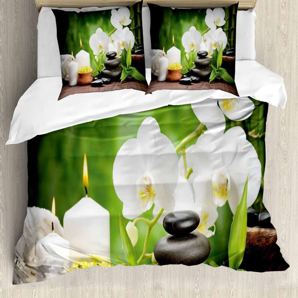 Set Copripiumino 155x220 ABAKUHAUS Spa: Estetica Zen e Comfort Ipoallergenico