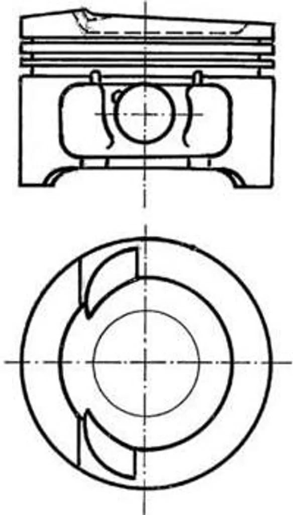 Pistone Maggiorato 81.51mm KOLBENSCHMIDT 91033610 - 021107071A OEM