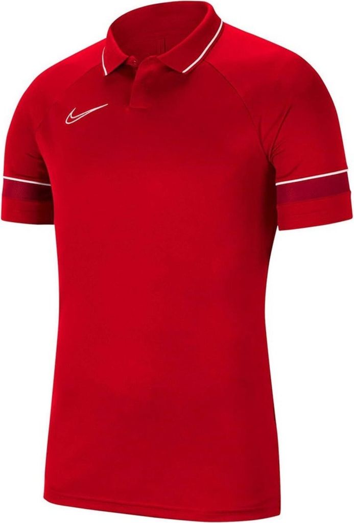 Nike Academy 21 Poloshirt Kinder rot/weiß CW6106-657 - 128-137