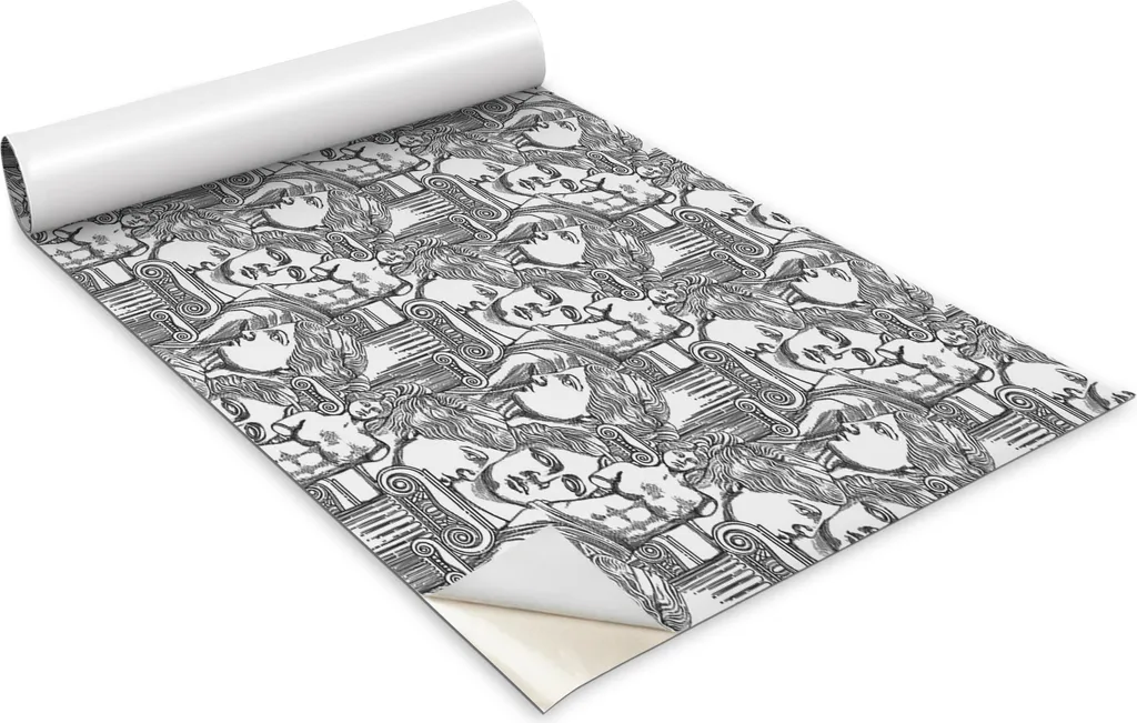 Pellicola autoadesiva per mobili - Pellicola decorativa - Mobili da tavolo - Tagliabile su misura - Motivo antico - 100 x 50 cm