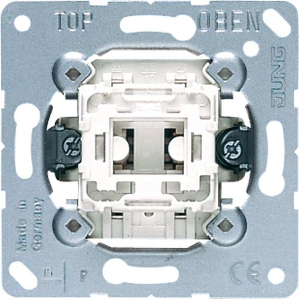 The back of a JUNG light switch mechanism.