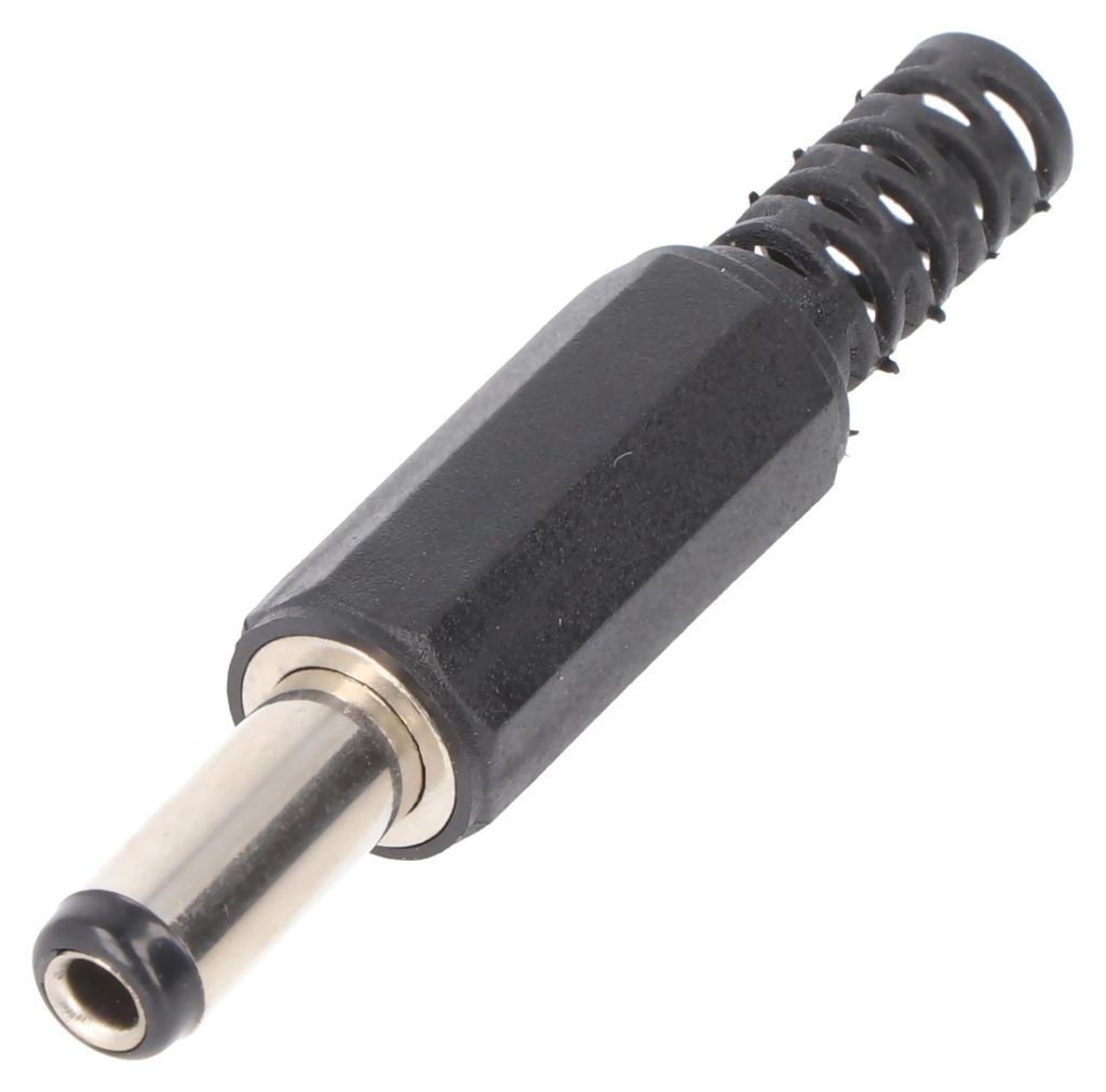 Goobay DC-Stecker mit Knickschutz - Bohrung 2,5 mm x 5,5 mm Produktbild 