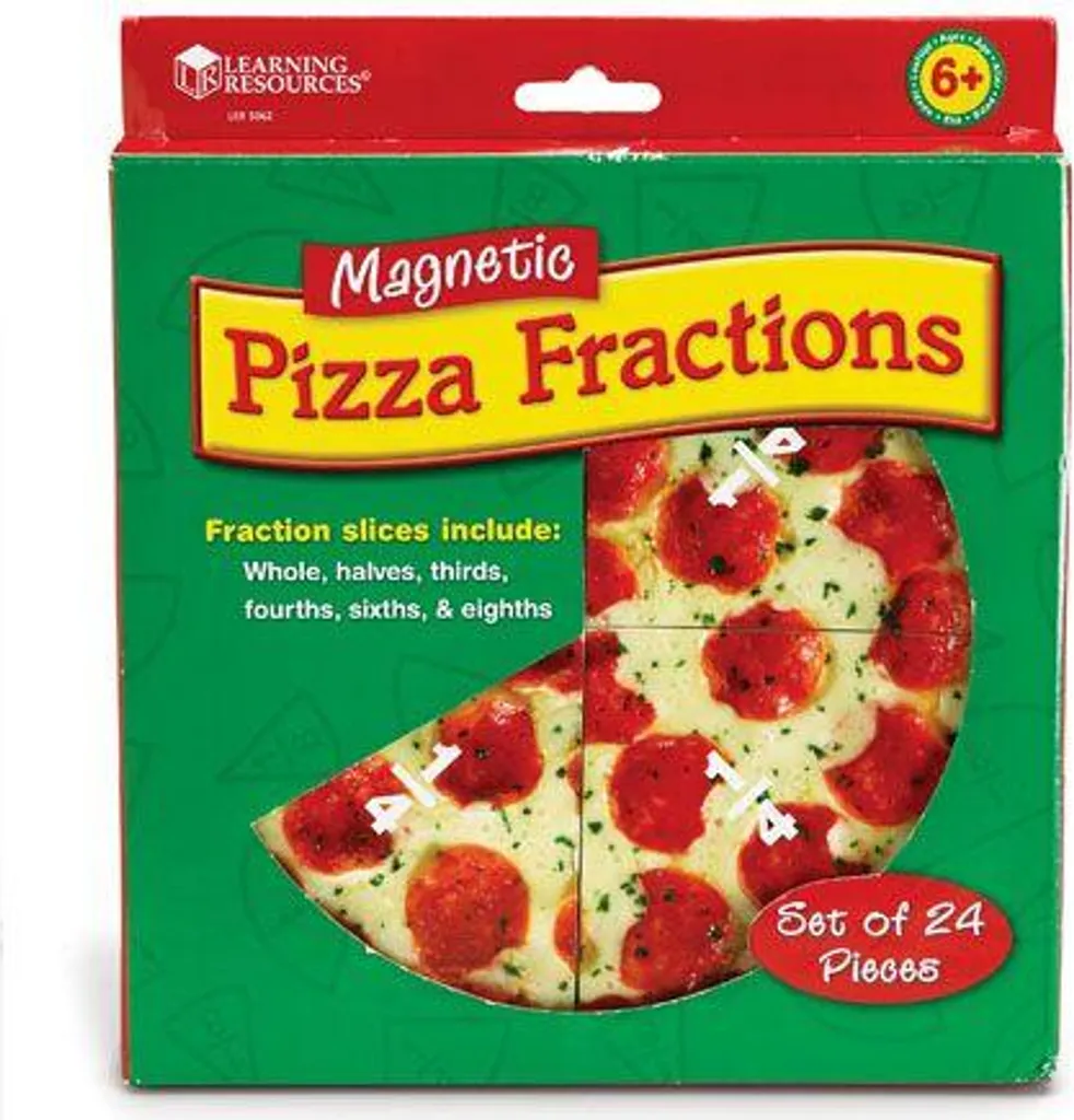 Learning Resources Pizza des Fractions Magnétique - Jeu Éducatif Math