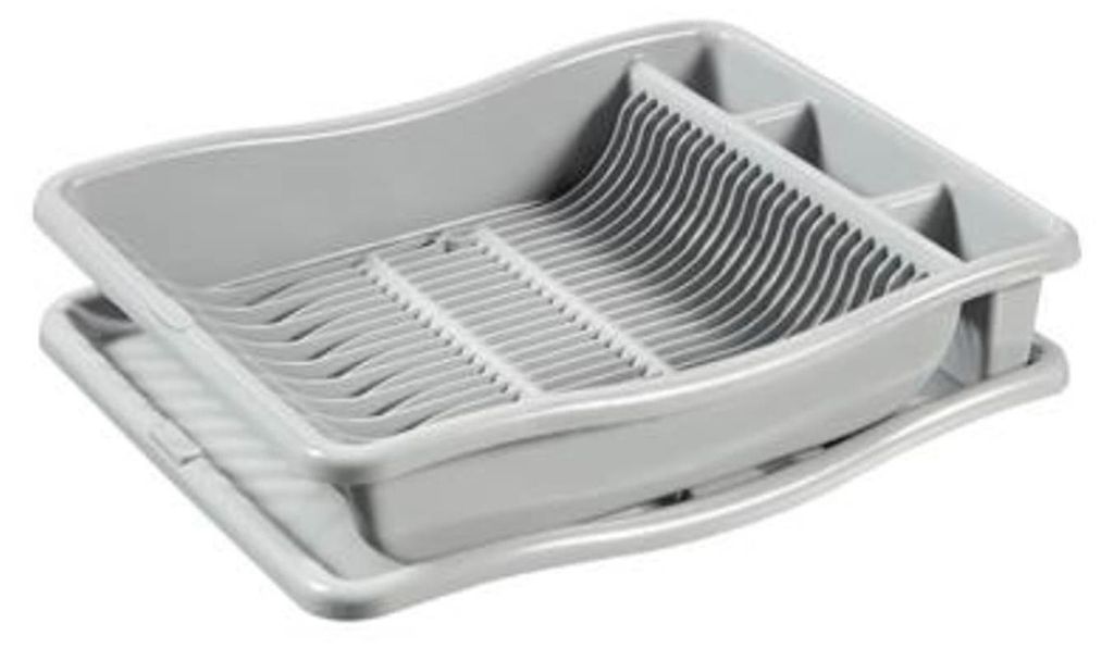 Curver Afdruiprek op Plateau 48x38x10.5 cm Lichtgrijs Image du produit 