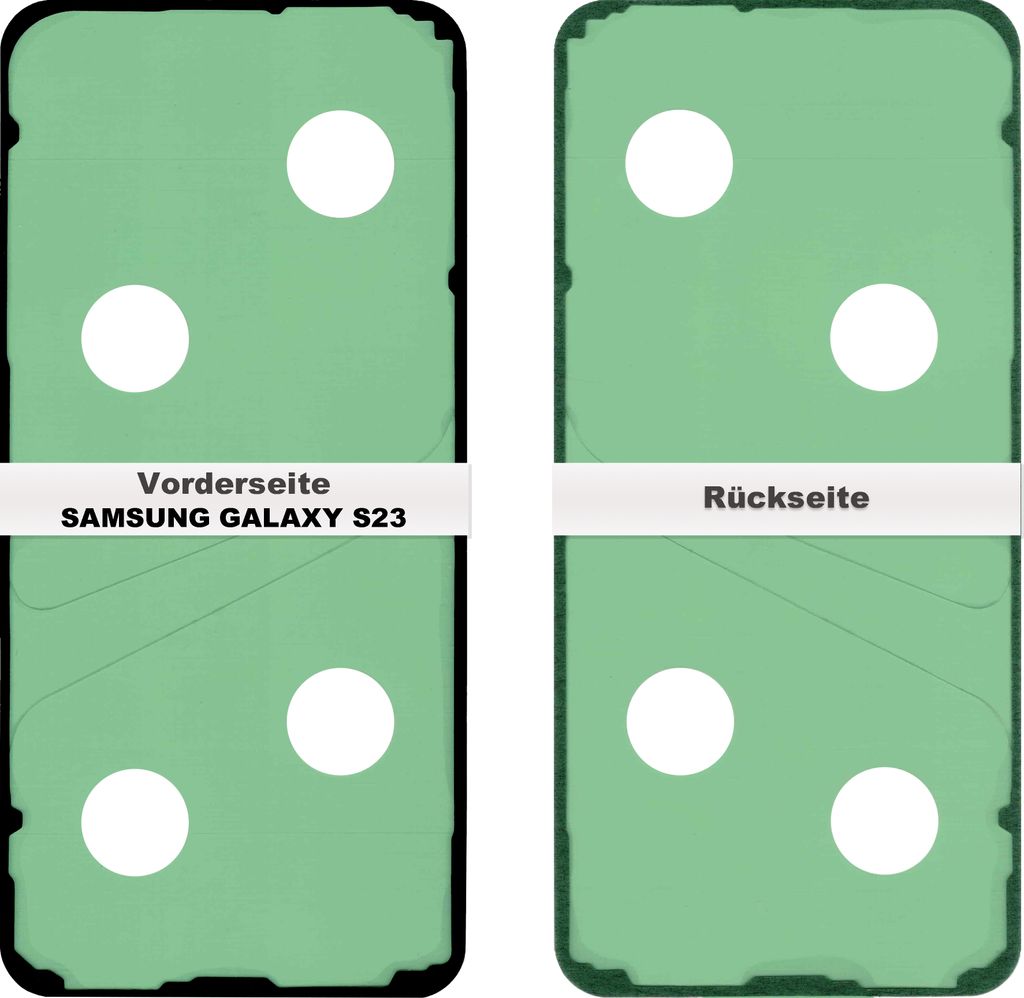 Samsung Galaxy S23 SM-S911 Akkudeckel Rahmen Kleber Produktbild 
