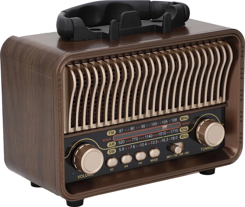 Radio Portable Rétro Bluetooth 5.4 Haute Réception avec Batterie Type C - 2