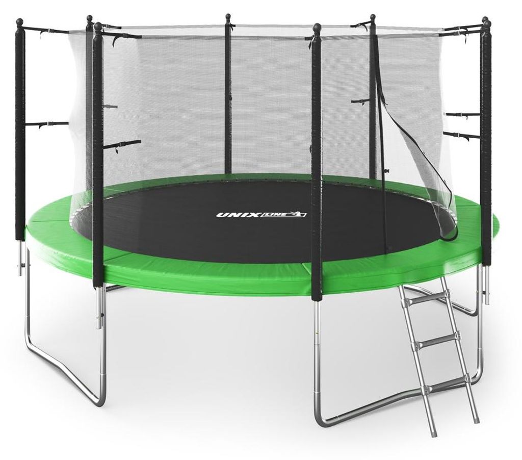 Trampolin Outdoor Ø366 cm 12FT Gartentrampolin mit Leiter & Sicherheitnetz - bis 150 kg