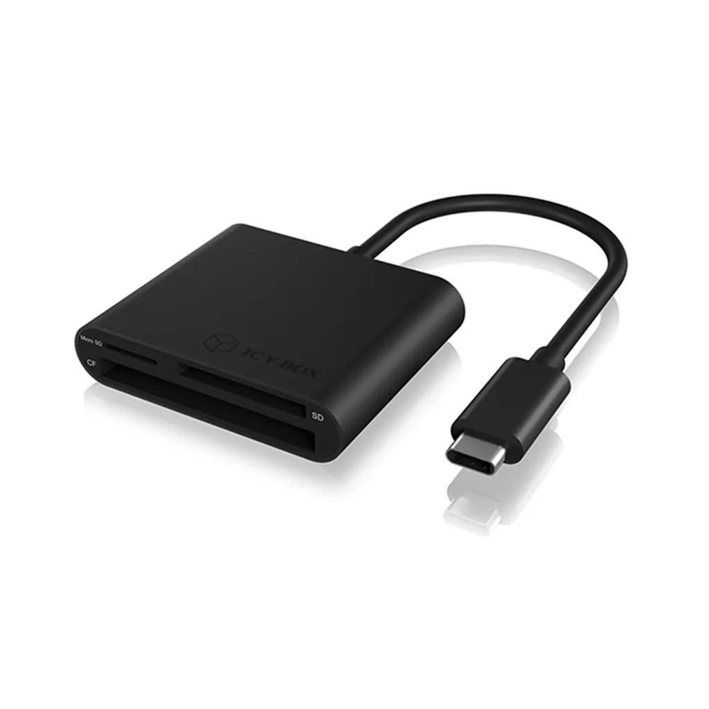 RaidSonic ICY BOX IB-CR301-C3 Lettore Schede USB-C 3.0 Alluminio