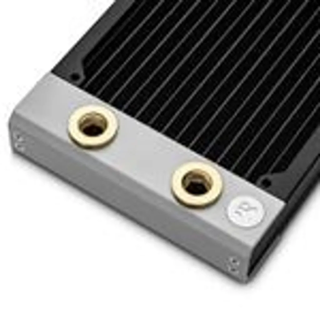 EK WATER BLOCKS - Adattatore per Tubo Nera Nichel 1/4 6 mm 2 x 45