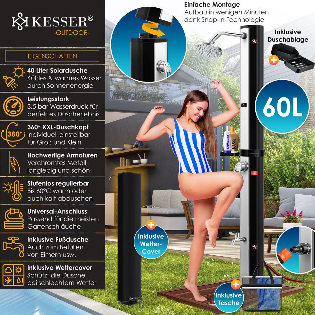 Kesser Solardusche 60 Liter