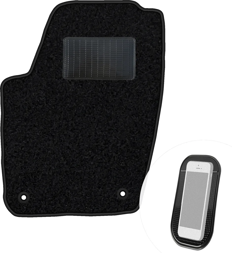 Tappetino Guida VW Polo IV 2001-2009 in Velours Nero | moto-MOLTICO