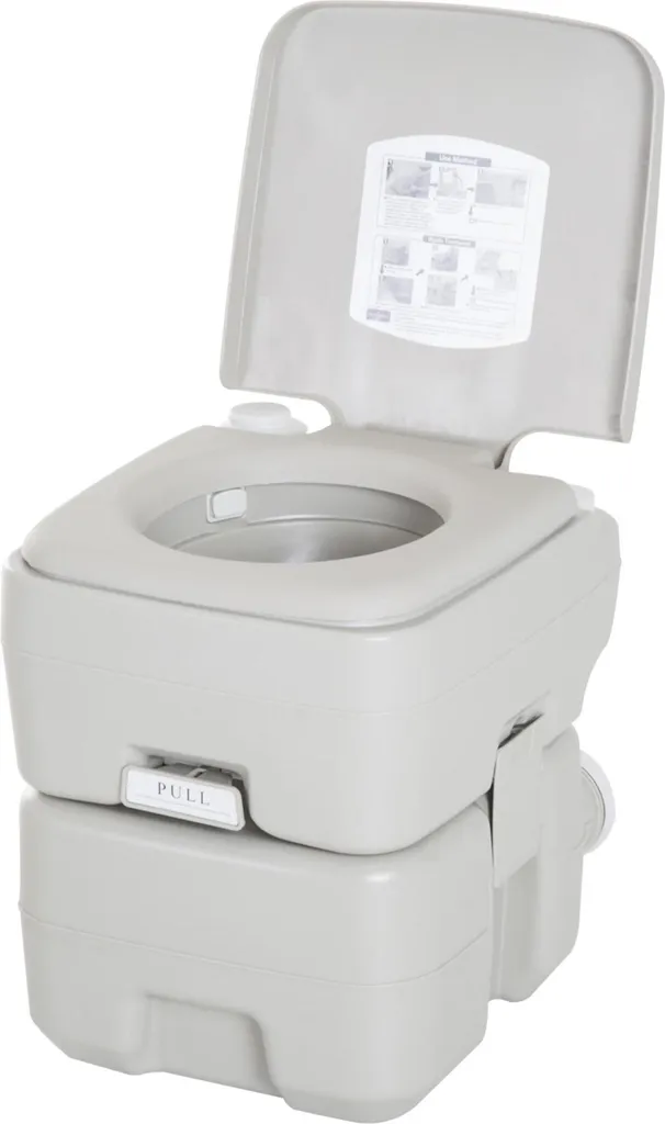 Toilettes chimiques portables camping réservoir 20L gris haute qualité