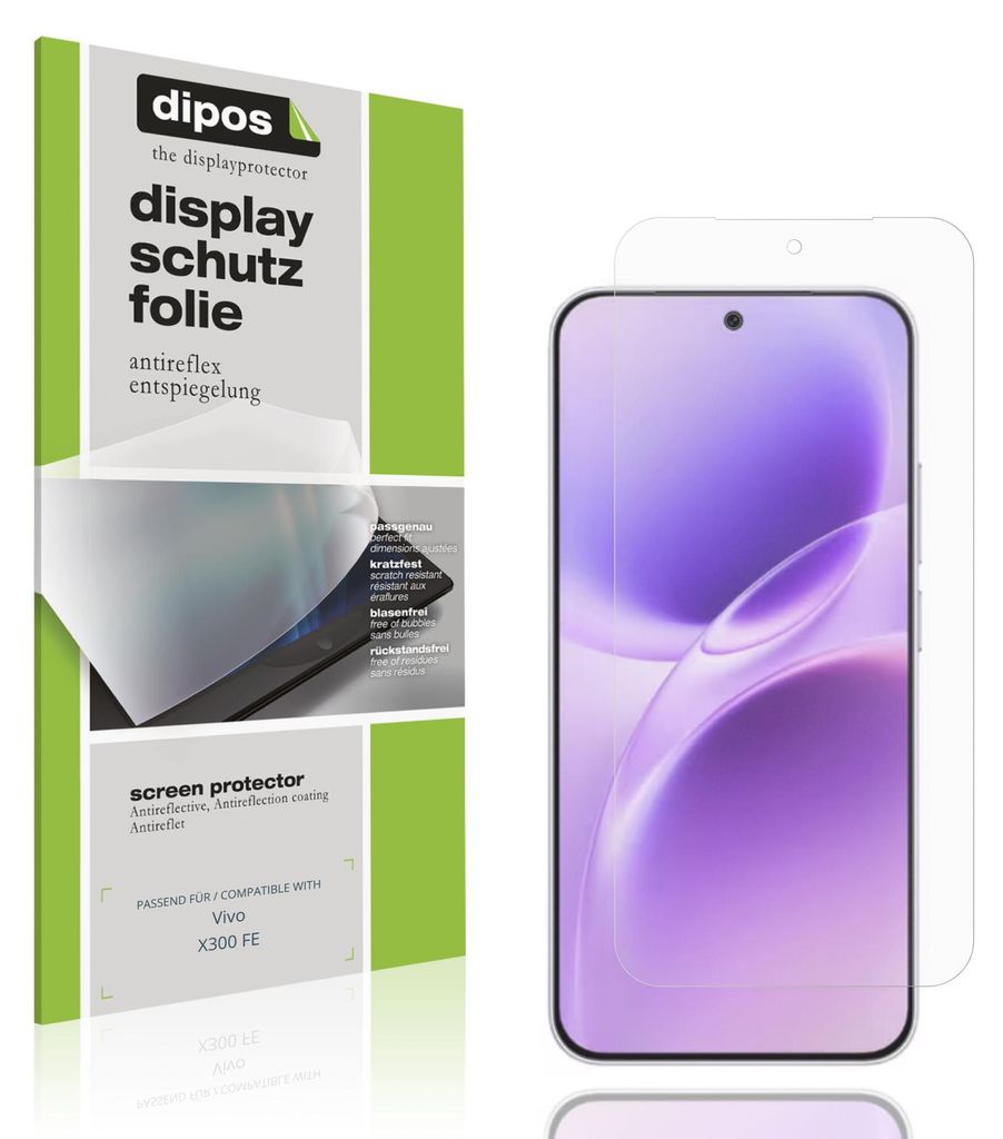 4x Schutzfolie für Vivo X300 FE matt Displayschutzfolie Folie Display Schutz dipos