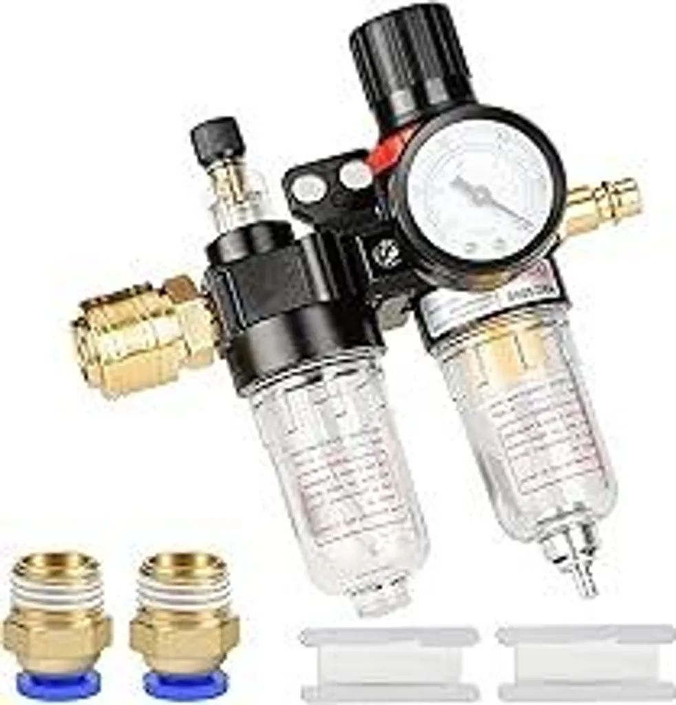 Kit Separatore Acqua-Olio 1/4" con Regolatore Pressione Preciso