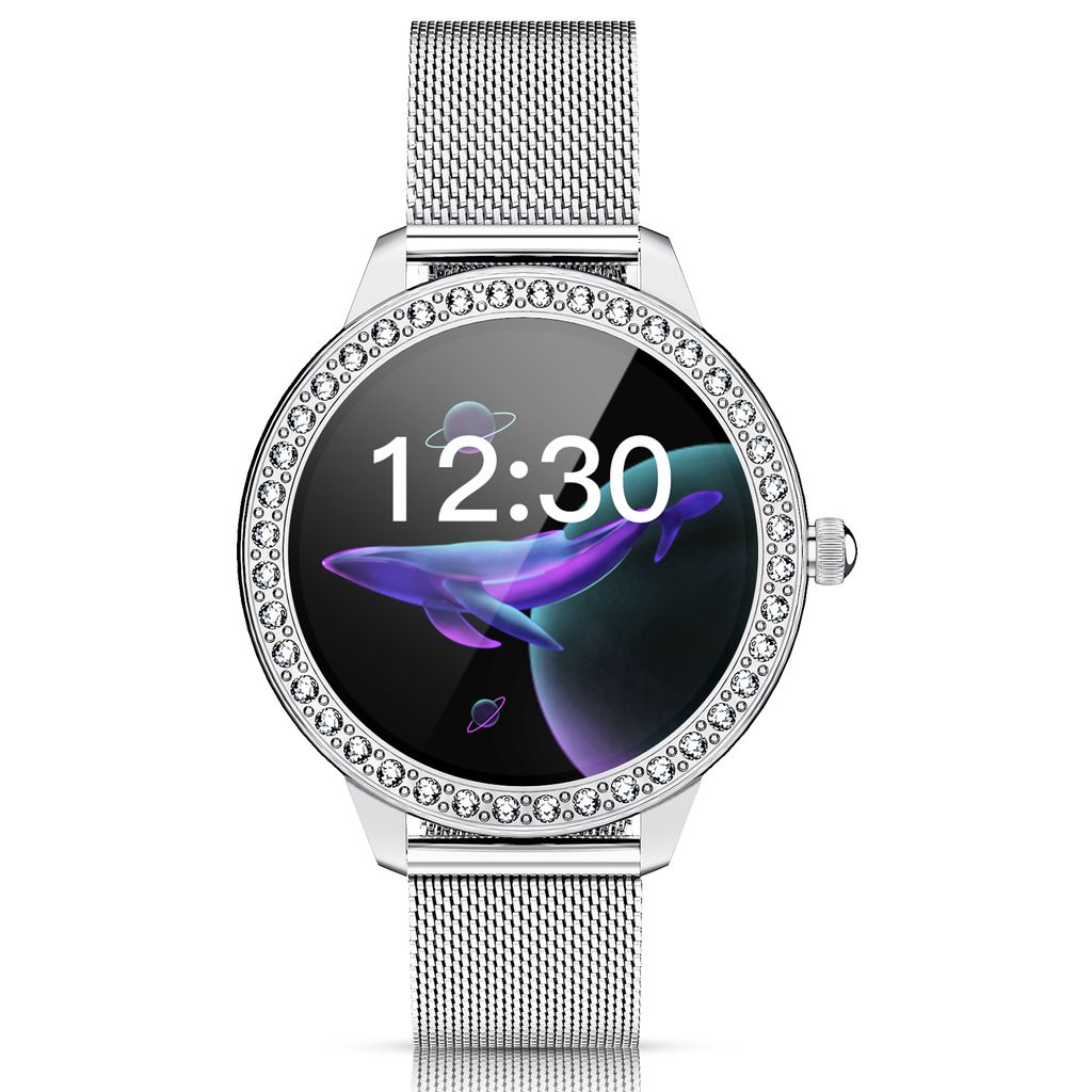Damen Smartwatch Fitness Armband Wasserdicht IP65 Sport Uhr Tracker Bluetooth 